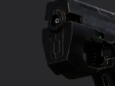 Compact Rail Driver Free low-poly 3D model