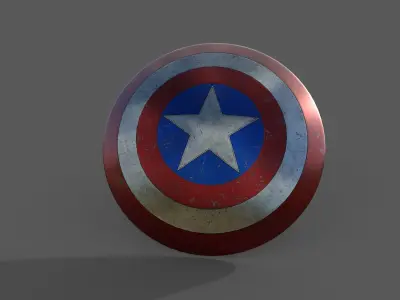 Captain America Shield 3D model
