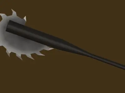 Saw-toothed bat low poly for game Low-poly 3D model