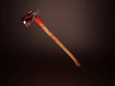 Axe 3d model Game Ready Low-poly 3D model