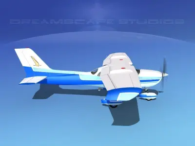 Cessna 172 Skyhawk STOL V02 3D model