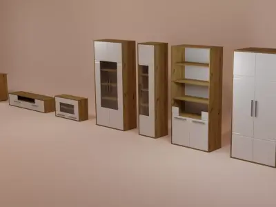 A set of furniture for your ideas and projects 3D model