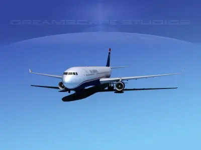 Airbus A330-300 US Airways 3D model
