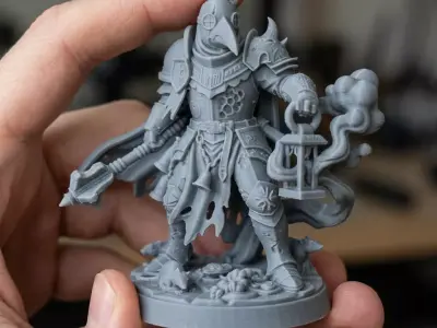 Grimdark Plague Squad Bundle - 8 Pre-Supported 32mm STLs 3D print model