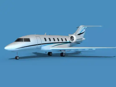 Bombardier CL-604 Challenger V02 3D model