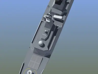 Type 054A Frigate Low-poly 3D model