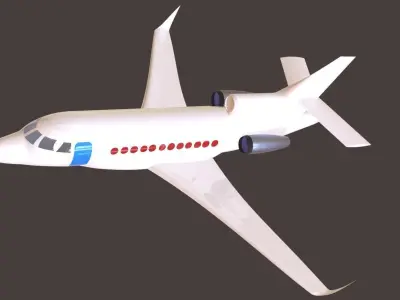 Dassault Falcon 3D print model
