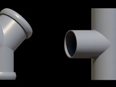 45 Pipe Joints 3D Models 3D model