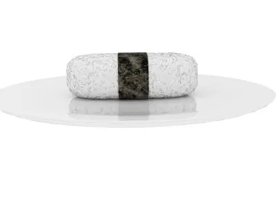 Sushi roll in circle 3D model