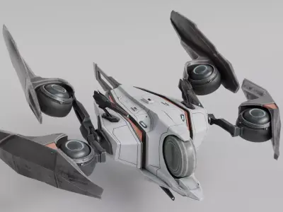  Scifi spaceship T -12 3D model