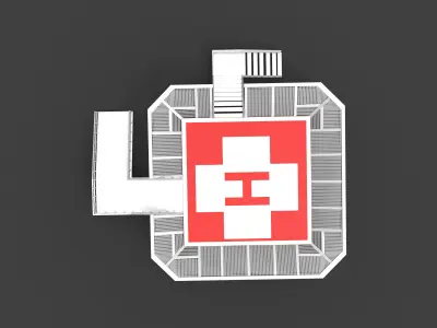  Rooftop Helipad 3D model