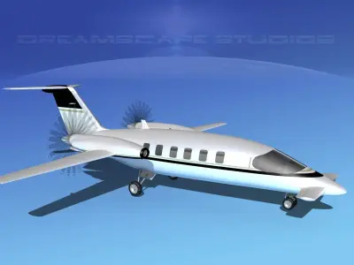 Piaggio Avanti P180 V17 3D model