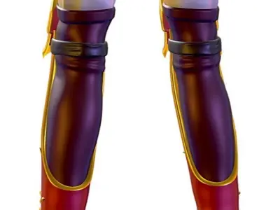 Subdivision 3D Women The Red Knight Low-poly 3D model