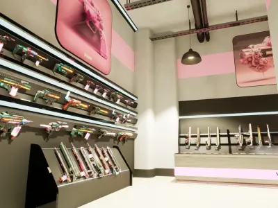 Cyberpunk Gun Shop 3D model