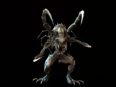 Monster Crab Low-poly 3D model