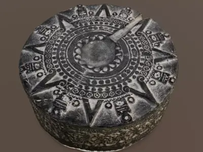 Stone Carving 3D Model Low-poly 3D model