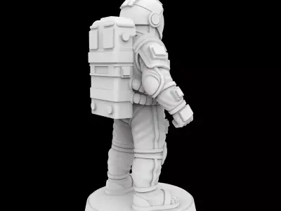 Astronaut Miniature 3D Print Model 3D print model