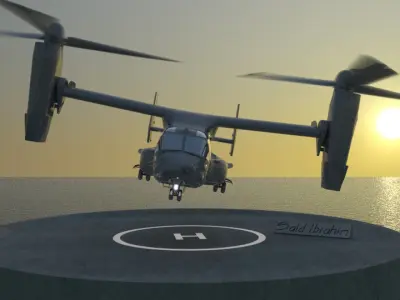 MV22 By Said Ibrahim Free 3D model