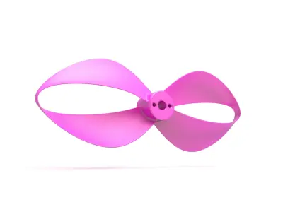 Toroidal drone propeller - 2 blades 3D print model