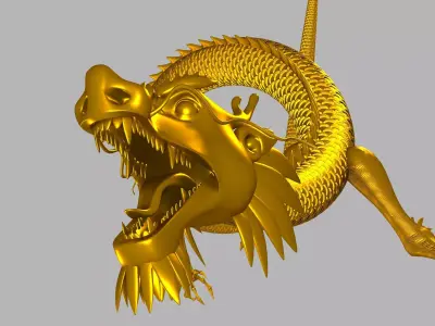 Chinese Gold Dragon  3D model