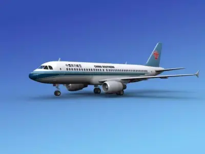 Airbus A320 China Southern 3D model