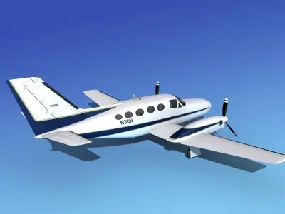 Cessna 425 Conquest I V02 3D model