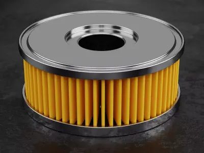 Car Filter Type F 3D model