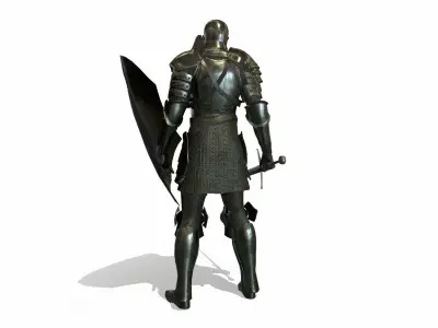 Cavalry Armor Low-poly 3D model