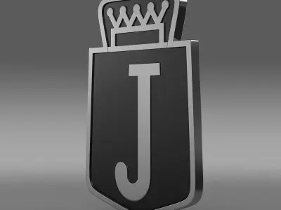 Jensen logo 3D model