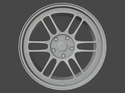 RPF1 Enkei Wheels Low-poly 3D model