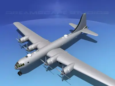Boeing B-29 Superfortress VBM 3D model