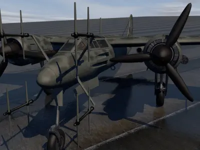 Focke-Wulf Ta-154A-0 3D model