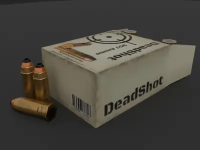 357 Ammo Box Game Ready Low-poly 3D model