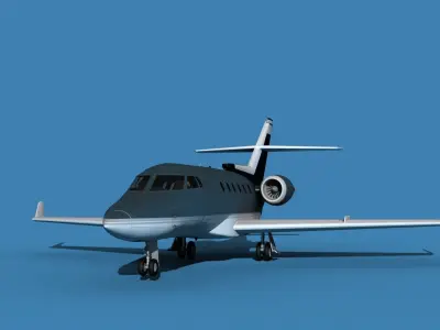 Hawker Siddley 800SR V13 3D model
