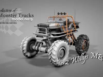 Monster Truck 9 3D model