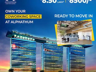 BHUTANI ALPHATHUM TOWER 3D BUILDING NOIDA INDIA 3D model