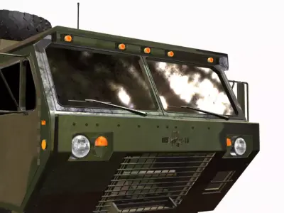 07157 M983 HEMTT M901 MIM 104F PATRIOT Low-poly 3D model