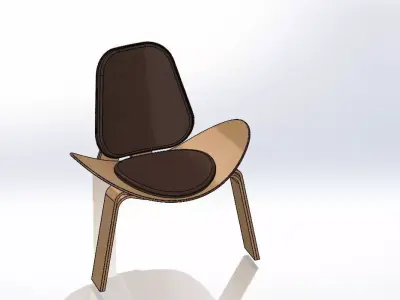 Shell Chair 3D model
