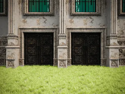 GOTHIC CASTLE BUILDING 6 Low-poly 3D model