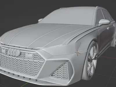 AudiRS6 AVANT Free 3D model