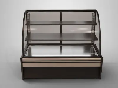 Commercial Refrigerator Display Case Low-poly 3D model