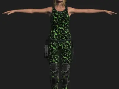 Military Characters 3D model