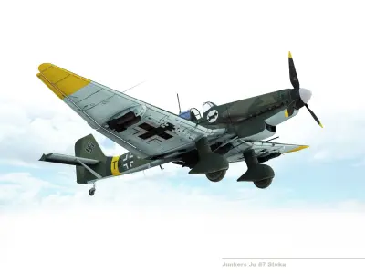 Junkers Ju 87 Stuka 3D model