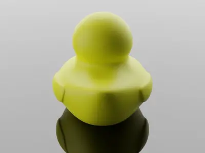 Rubber duck Low-poly 3D model