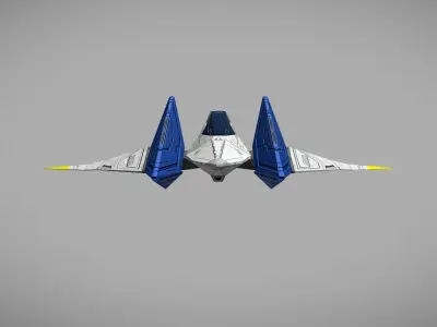 Starfox 64 Arwing Low-poly 3D model