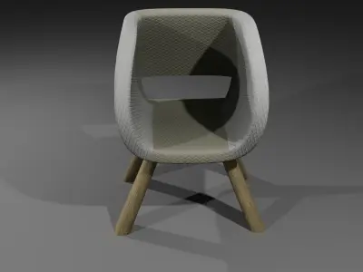 Low Poly Chair Model   Free and Optimized 950 Polygon Free low-poly 3D model