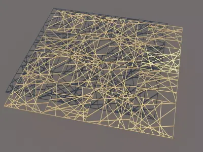 Gold Decorative Panel 6 Free 3D model