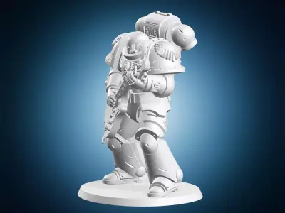 Marine Guitar Player 3D print model