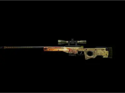AWP Dragon Lore CSGO Free 3D model