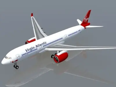 Airbus A350 XWB Virhin 3D model